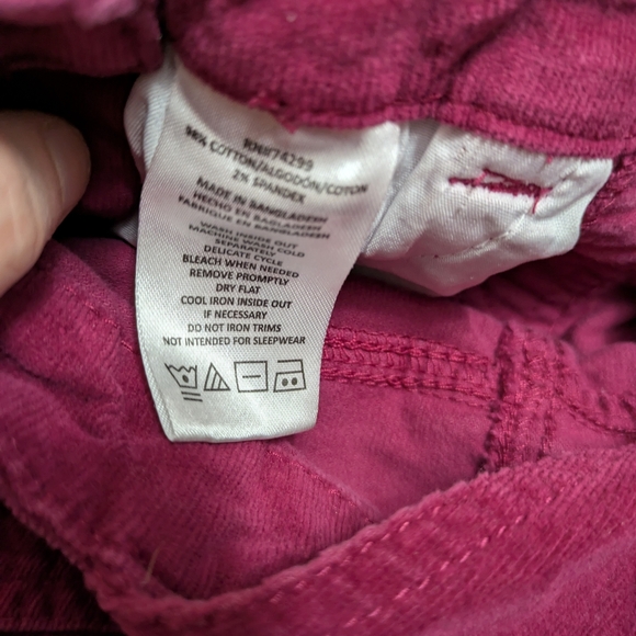 DKNY Girls Red Corduroy Skirt Overalls Casual Style EUC Size 6 - Picture 8 of 9